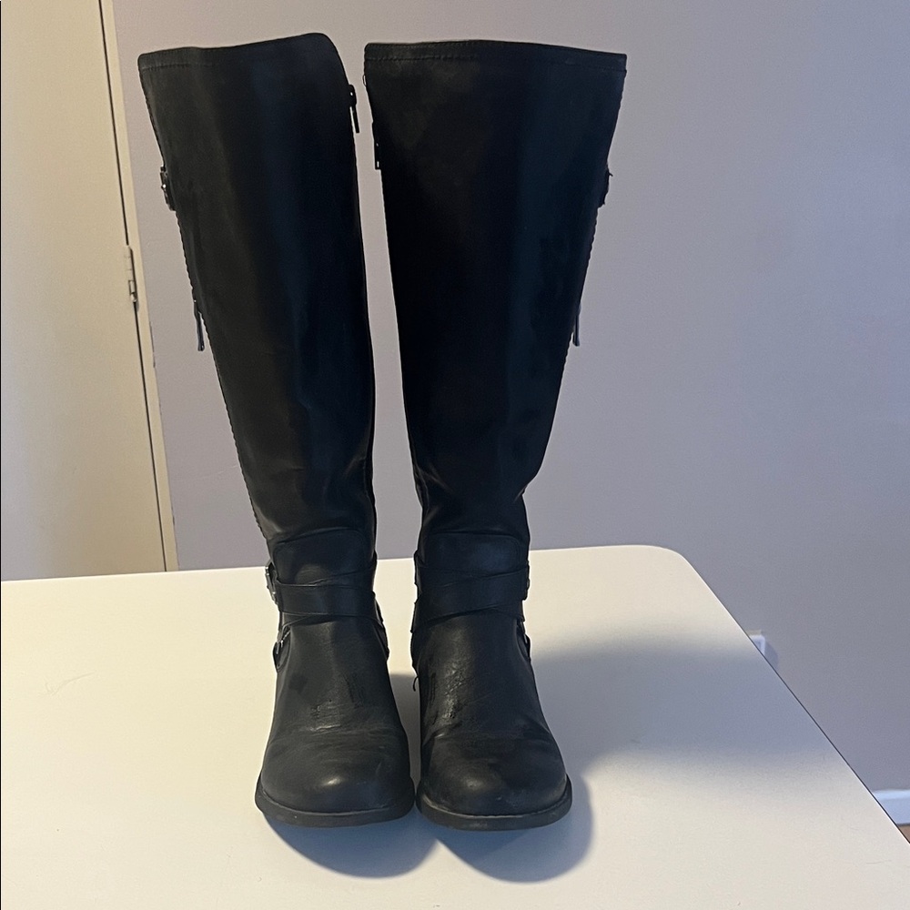 Chic Black Over the Knee Boots
